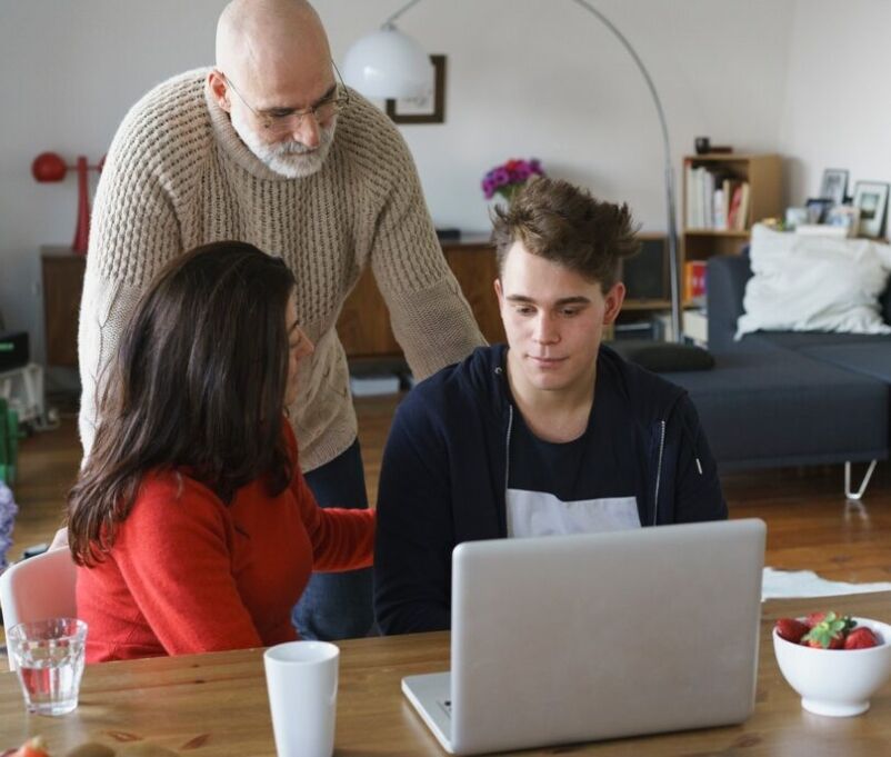 Son purchasing a property from family