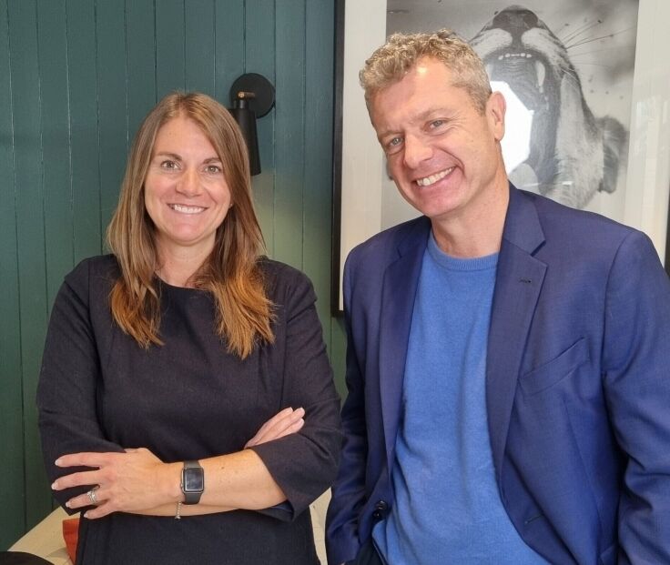 Christina Smith from TSB mortgages and Oliver Whitehead from Oportfolio