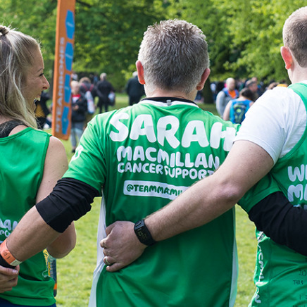 People competing in a run for Macmillan Cancer Support